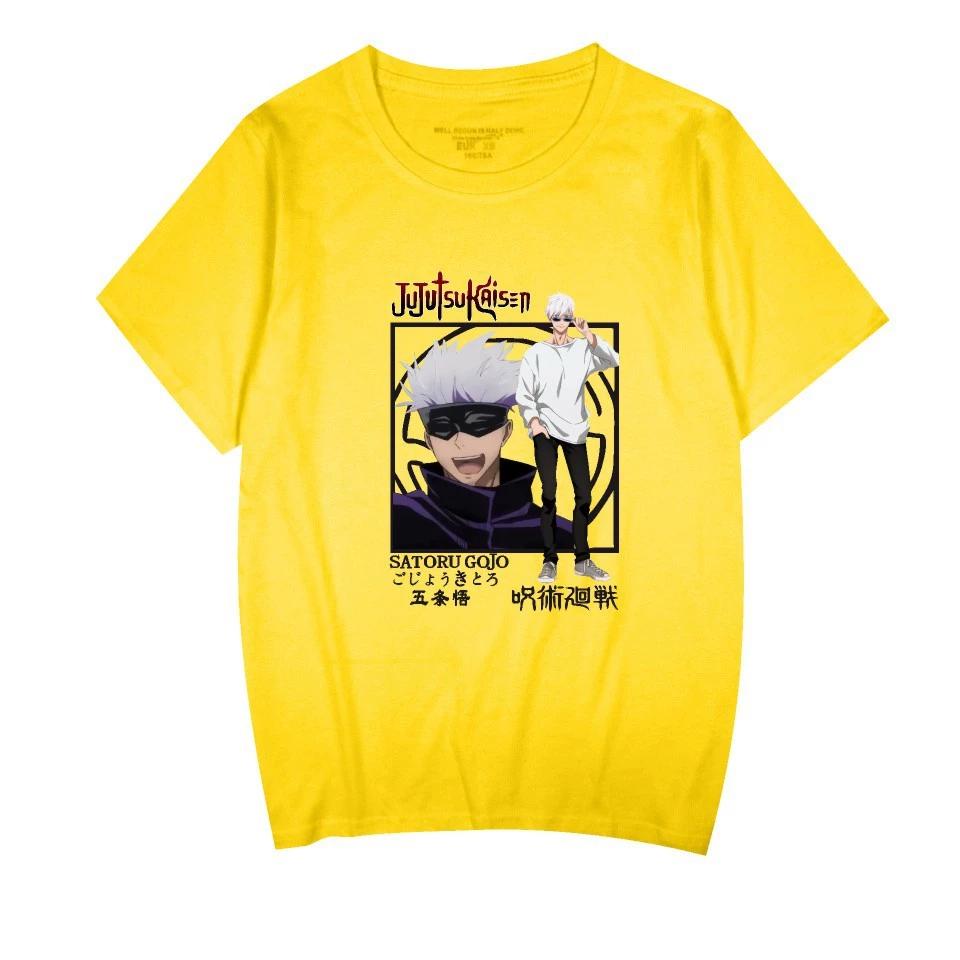Jujutsu Kaisen Printed Men's T-shirt Unisex Casual Fashion Street Harajuku Style Short-sleeved Tops T-shirt