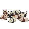 4Pcs/Set Cartoon Mini Animal Panda Micro Landscape Figurine Decor Resin Ornament Garden Miniature