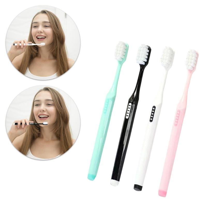 Soft Toothbrushes for Adults Manual Toothbrushes for Protect Sensitive Gums Ergonomic Handle Helps Remove Surfaces Stain