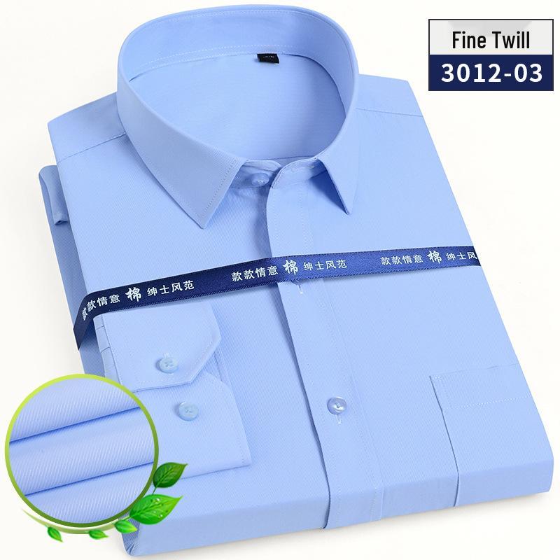 Men's Long Sleeve White Striped Professional Shirt - Ideal for Business, Casual, Interview, or Workwear (Logo Available)