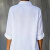 Women's Shirt Solid Color Casual Loose Breasted Shirt Women's Clothing