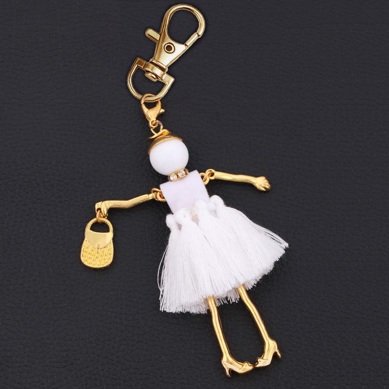 Fashion Keychain For Women Charm Key Chain Bag Pendant Holder Jewelry Handmade Girl Gift Jewelry