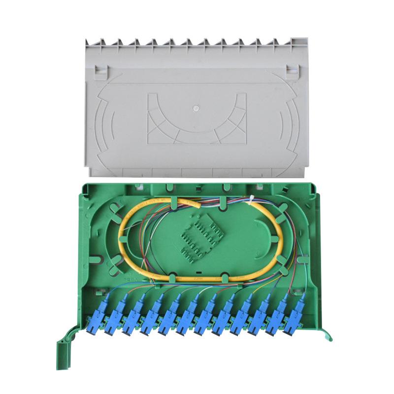 12-Core Integrated SC Ribbon Pigtail Fusion Splicing Tray Optical Distribution Box