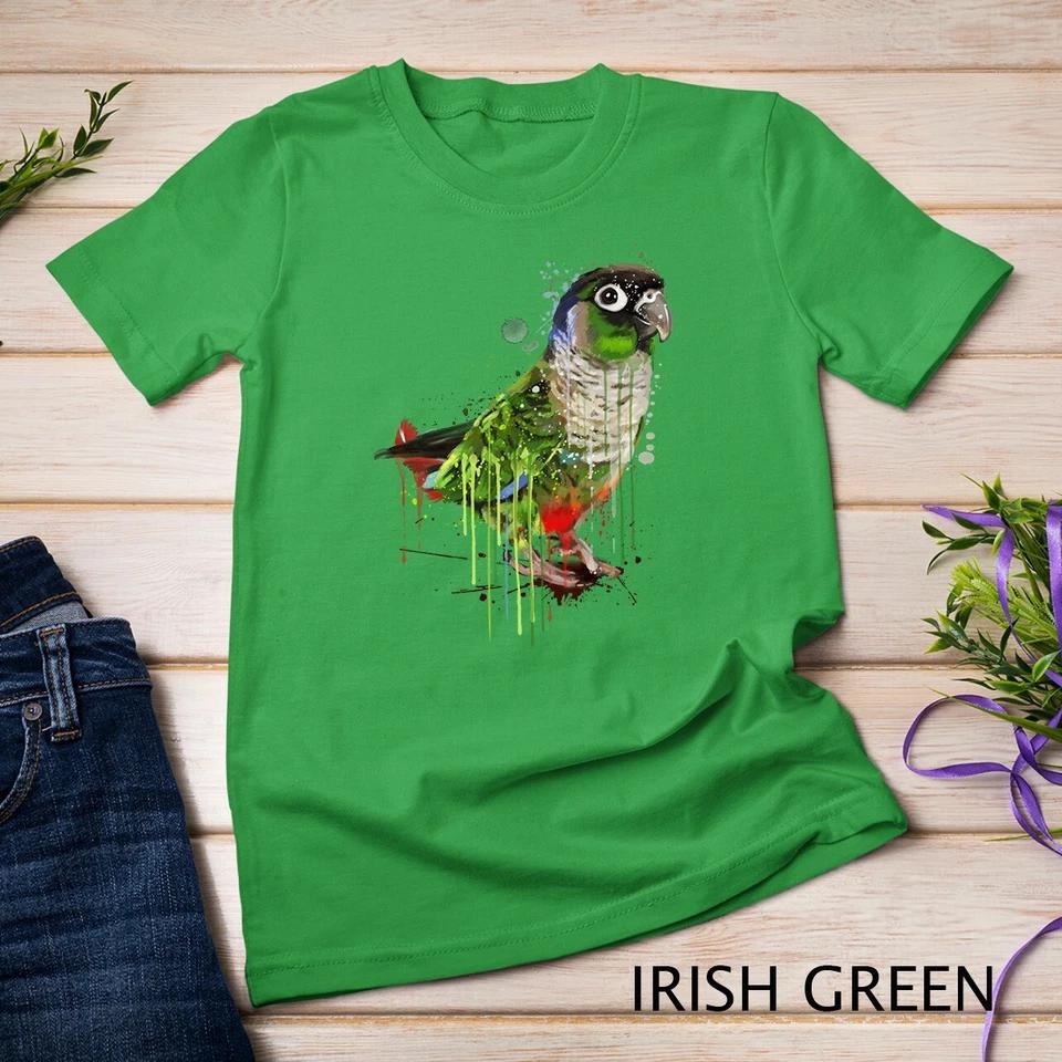 Green Cheek Conure Hoodie, Cute Conure Parrot Unisex T-shirt 3 4XL