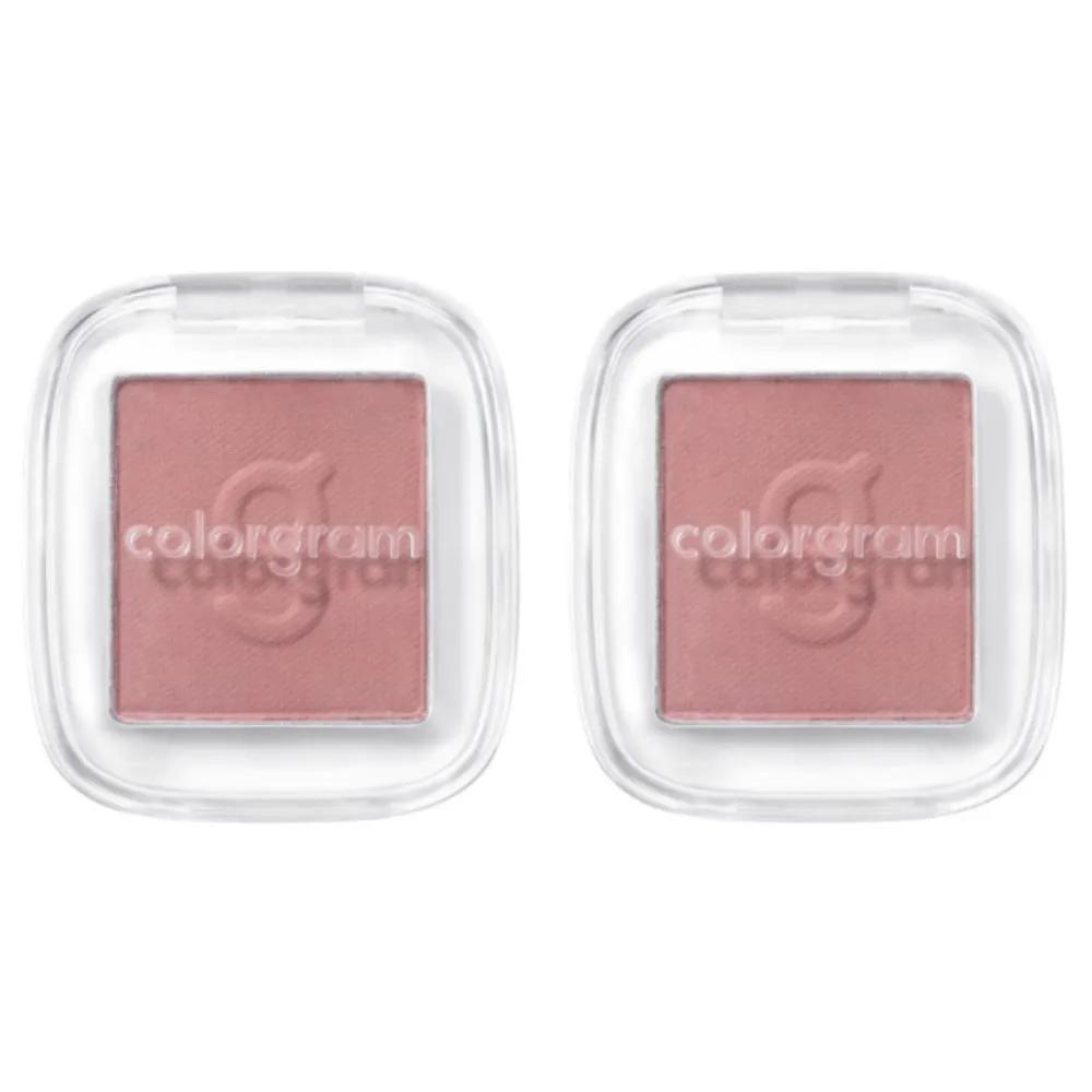 Colorgram Single Cube Eyeshadow Matte 11 Bean Paste Rose x2