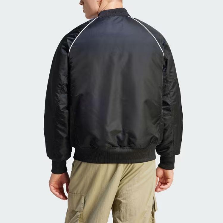 Adidas Premium Collegiate Jacket With Three-Stripe Color Block Men Jacket Black IL2573