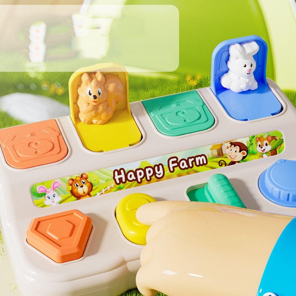 Cartoon Animals Interactive Animal Toy Box Montessori Animal Sensory Toy  Exercise Baby Fingers