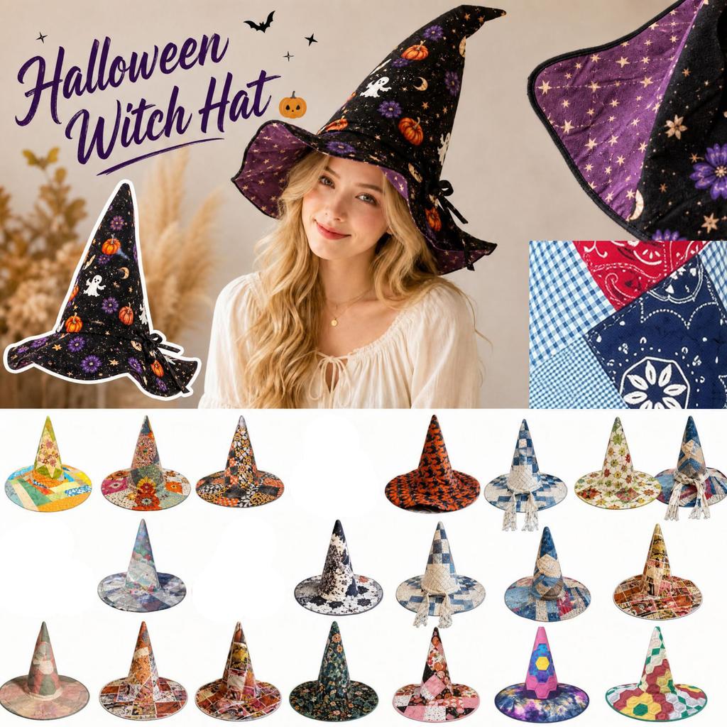 Halloween Sun Hat for Men and Women Wide Costume Party Outdoor Hat