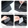 4Pcs/set New Universal Carbon Fiber Leather Car Door Sill Protection Strip Durable Anti-Scratch Decor Sticker Car Accessories