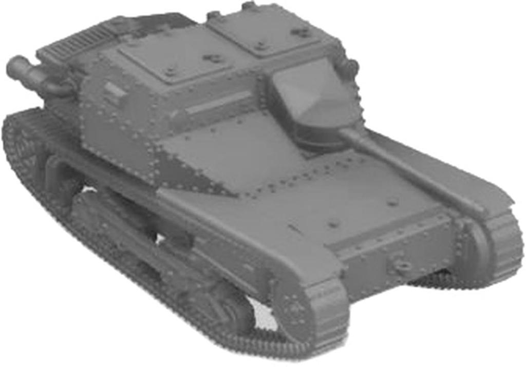 Mussini WW2 Italy Carlo Veloce 20mm Zoroturn rifle mounted type Resin kit 1/100 L3/35 anti-tank (4 pieces) MM100-002 (tank)