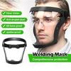 Work Protection Mask Transparent Facial Protector Face FaceMask Protective Outdoor Heating Home Kitchen Tools Full Face Mask