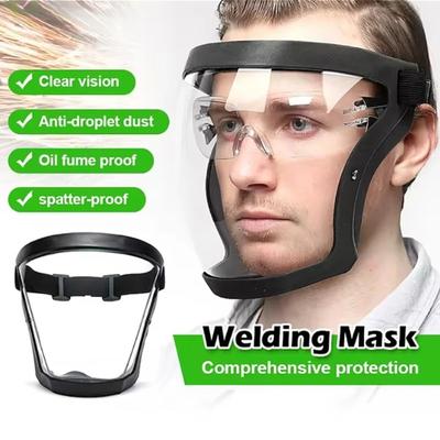Work Protection Mask Transparent Facial Protector Face FaceMask Protective Outdoor Heating Home Kitchen Tools Full Face Mask