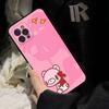 G-Gloomy-Bear-Cute Phone Case for iPhone 16 Pro Max 15 17 Plus 14 13 12 Mini 11 Black Cover