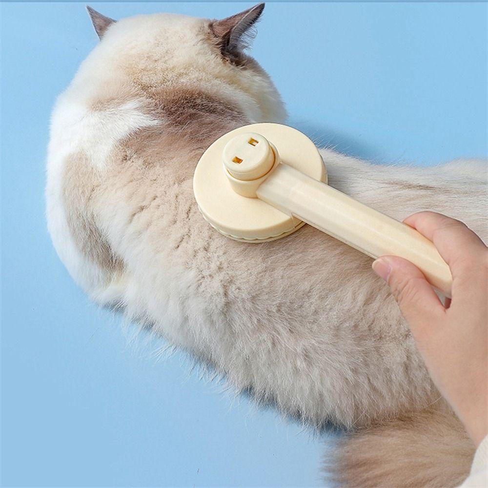 Massager For Cats Dog Pet Accessories Self Cleaning Pet Comb Scraper Hair Remover Cat Brush