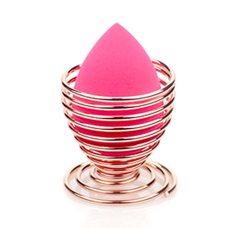 Metal Makeup Sponge Holder Cosmetic Egg Drying Girl Organization Rack Accessory