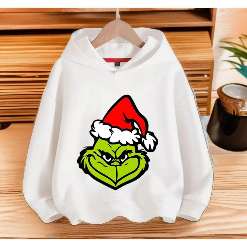 Kids Hooded Sweatshirt Long Sleeve Pullover Top, Soft Fabric, Cute Cartoon Girl Heart Letter Print, Loose Casual Outfit for Kids Autumn Daily Wear