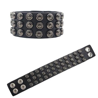 Europäisches & Amerikanisches Punk-Leder-Nietenarmband - Einzigartiges Streetdance-Armbandornament