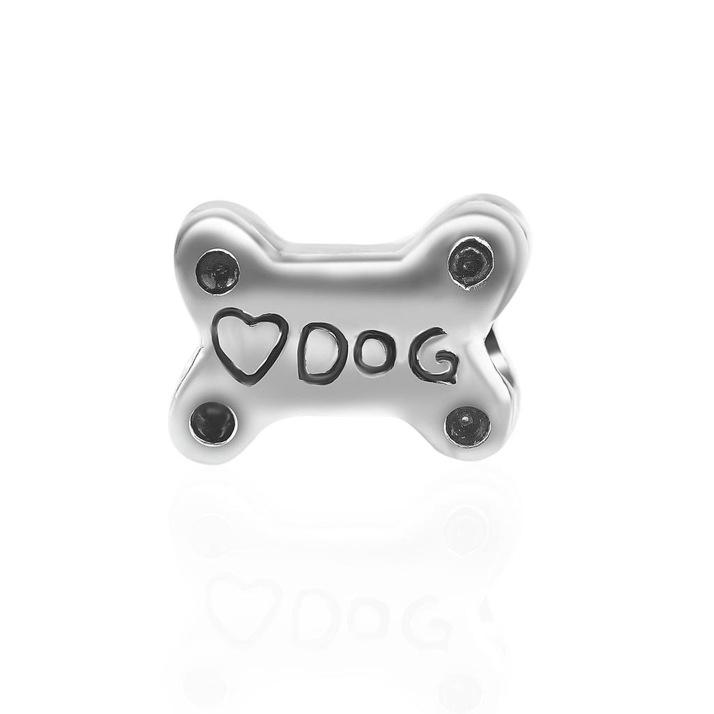 Copper Cute Animal Paw Prints Bone Beads Fits For Original Bracelet Jewelry Pendant Jewelry Creation Accessories Of Gifts