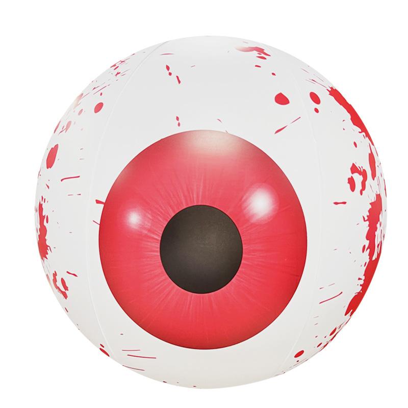 Inflatable Halloween Eyeball with LED Lights Holiday Horror Decorations Garden Luminescent Arrangement Ghosts Party Supplies
