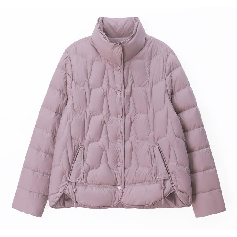 Dámská zateplená bunda s volným střihem pro drobnou postavu - Zimní móda 2024, Nadměrná velikost, Hřejivý kabát s omlazujícím efektem