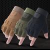 Atmungsaktive taktische Halbfingerhandschuhe für Herren - Verschleißfest, für Frühjahrs-Outdoor-Sportarten.