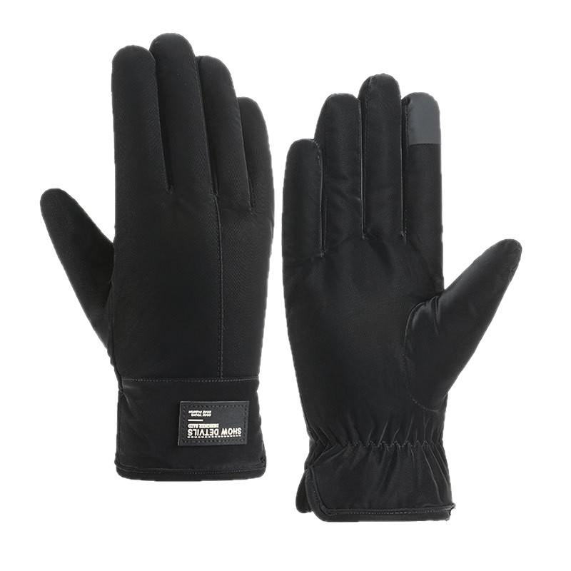 Gants d'hiver doublés coupe-vent pour homme pour le cyclisme et la moto