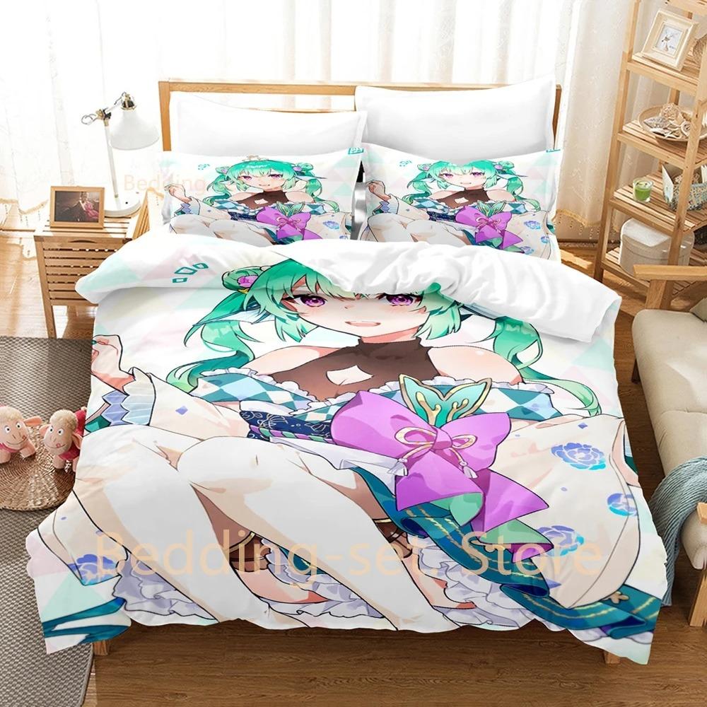 Finana Ryugu Bedding Set Single Twin Full Queen King Size Bed Set Adult Kid Bedroom Duvetcover Sets 3D Anime Bed Sheet Set