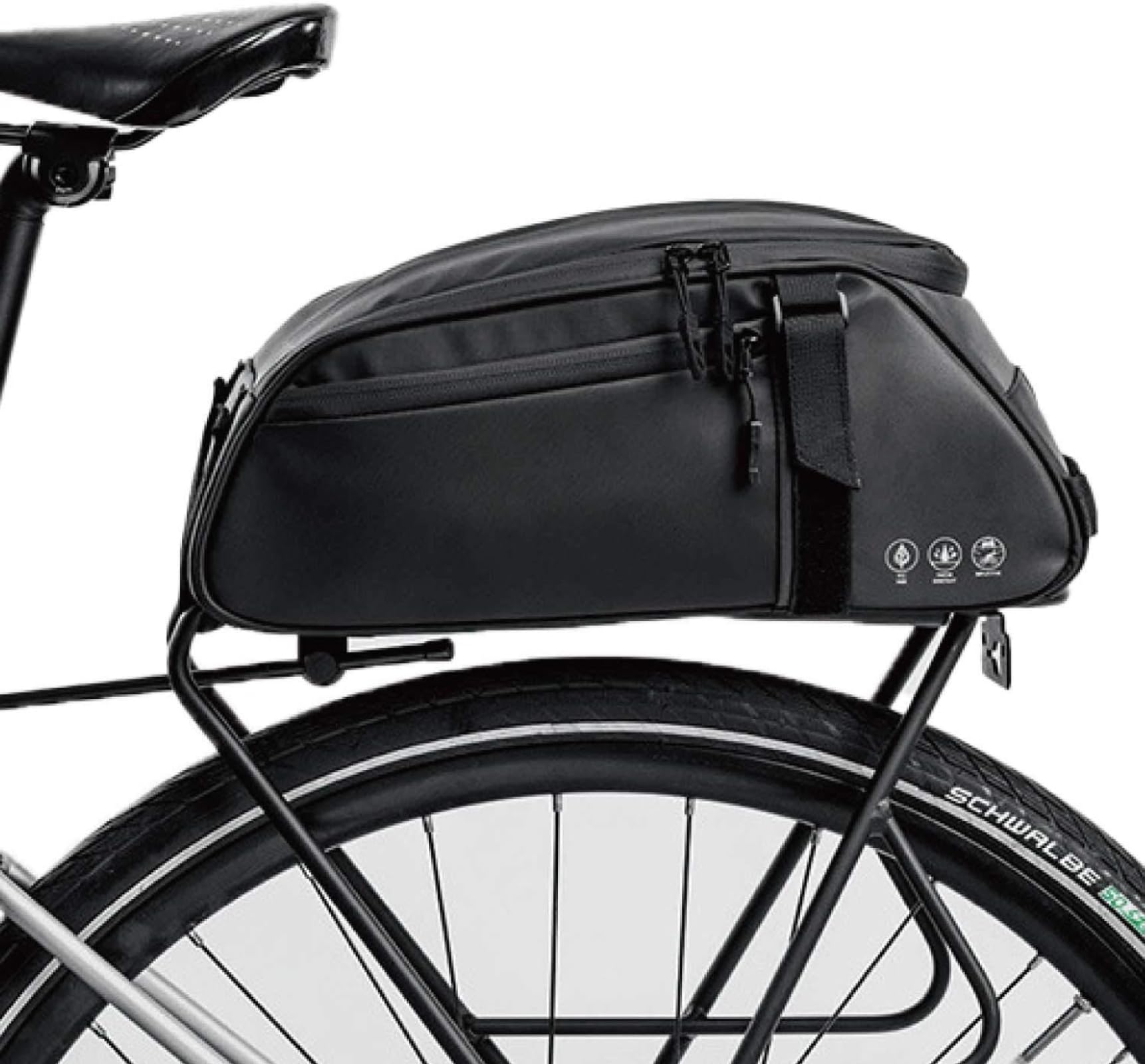 Bel cuore [Belcuore] Bicycle Bag, Rear Bag, Frame Bag, Rear Backpack, Waterproof, Large Capacity, Bicycle Carrier Bag, Bicycle Touring Bag, Bike Bag,
