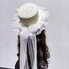 [Store Hot Sale] Super Bow Mori Sun Hat Pastoral Sweet Lolita Hat Lace Sunscreen Gone