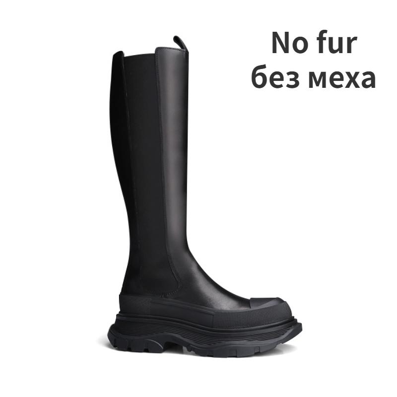Women's Thick Bottom Boots  Autumn and Winter Marten Shoes Boots Designer Women's Shoes Knee High Chelsea Boots
