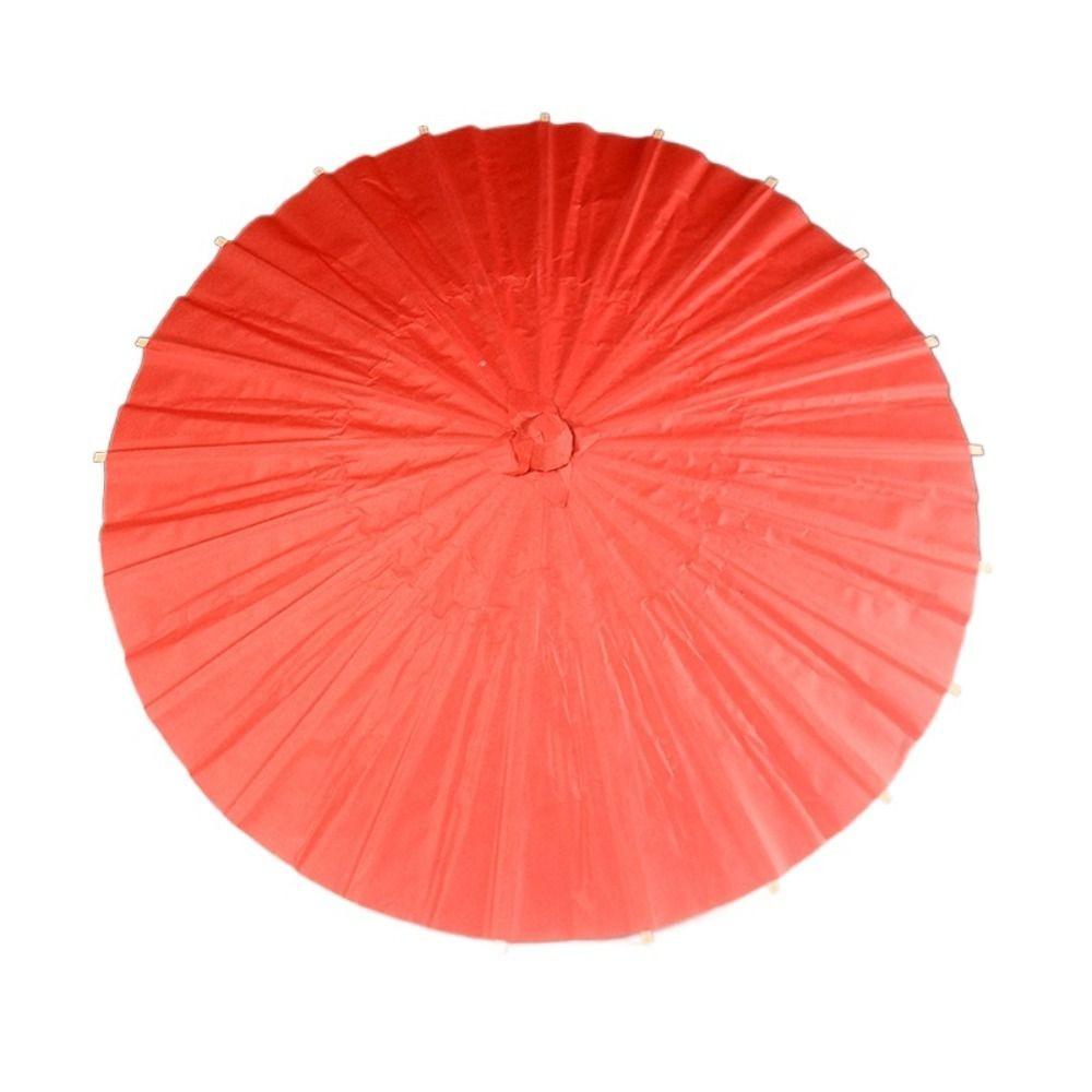 Painting Supplies Traditional Handmade Paper Umbrella Vintage Classical Blank Paper Umbrella Colorful Oil Paper Umbrella