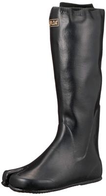 Rice Planting Boots with with XL [Kokos Nobuoka] Crotch, Jersey, Lining, Ziploa, Black, S/M/L, (27.5~28.0 Cm)