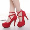 Fashion Sexy Classic High Heels Women's Sandals Summer Shoes Ladies Ankle Strap Pumps Platform Heels Woman Strappy Shoes
