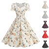 Damenmode Farbe Kurzarmkleid