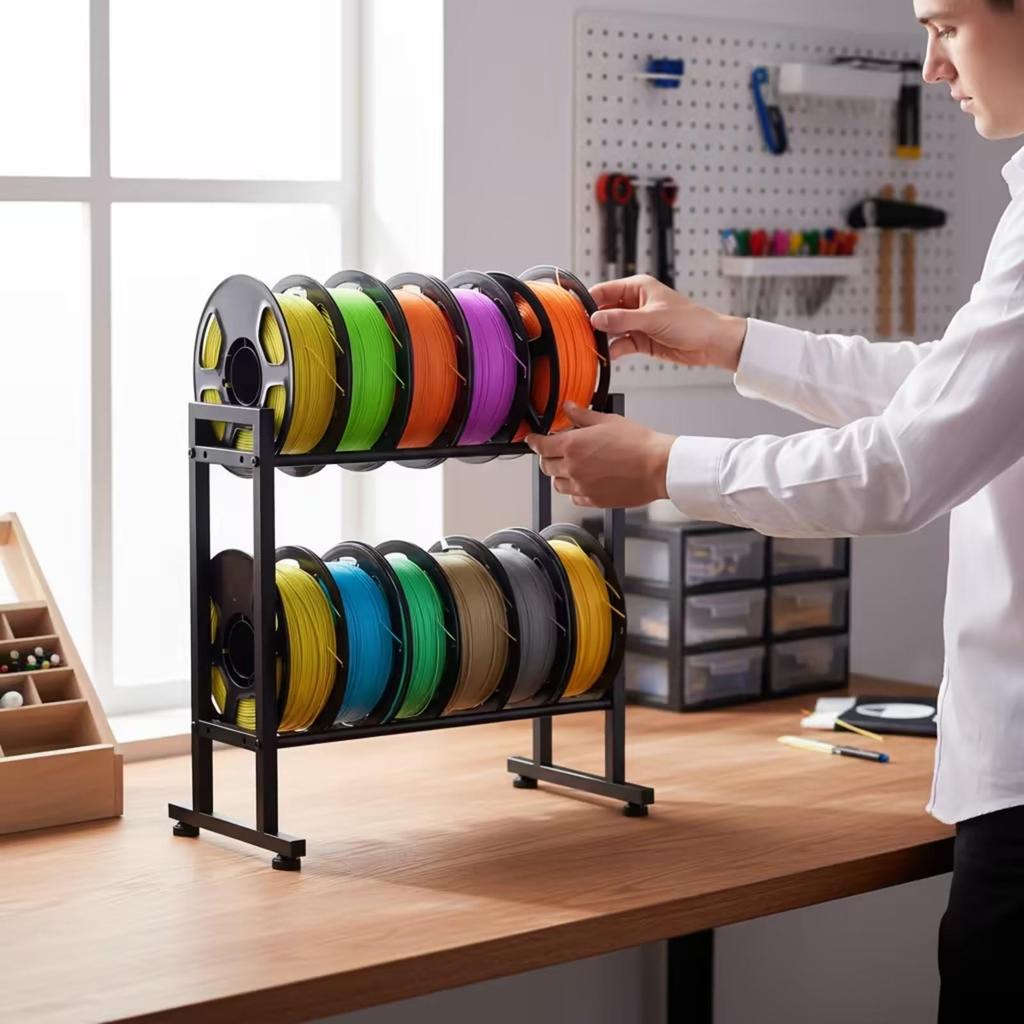 3D Printer Filament Spool Rack Non-Slip Freestanding Storage