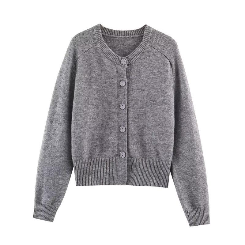 2025 Winter European & American Style Soft Knit Cardigan Large