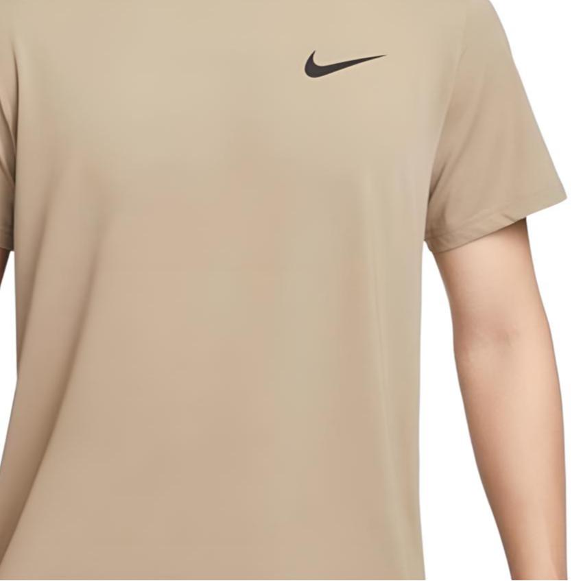 Nike T Shirts Men's Khaki Crew Neck Moderate CZ1182-247