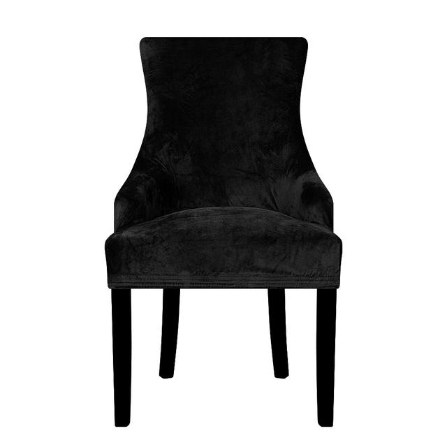 Real Velvet Fabric Sloping Arm Chair Cover Big Size Wing Bakc King Back Chair Covers Seat Covers For Hotel Party Banquet Home