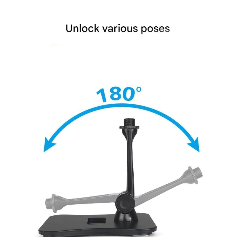 Heavy Duty Aluminum Alloy Microphone Stand Fixing Base Desktop Stand For Stable Recording And Live Performances