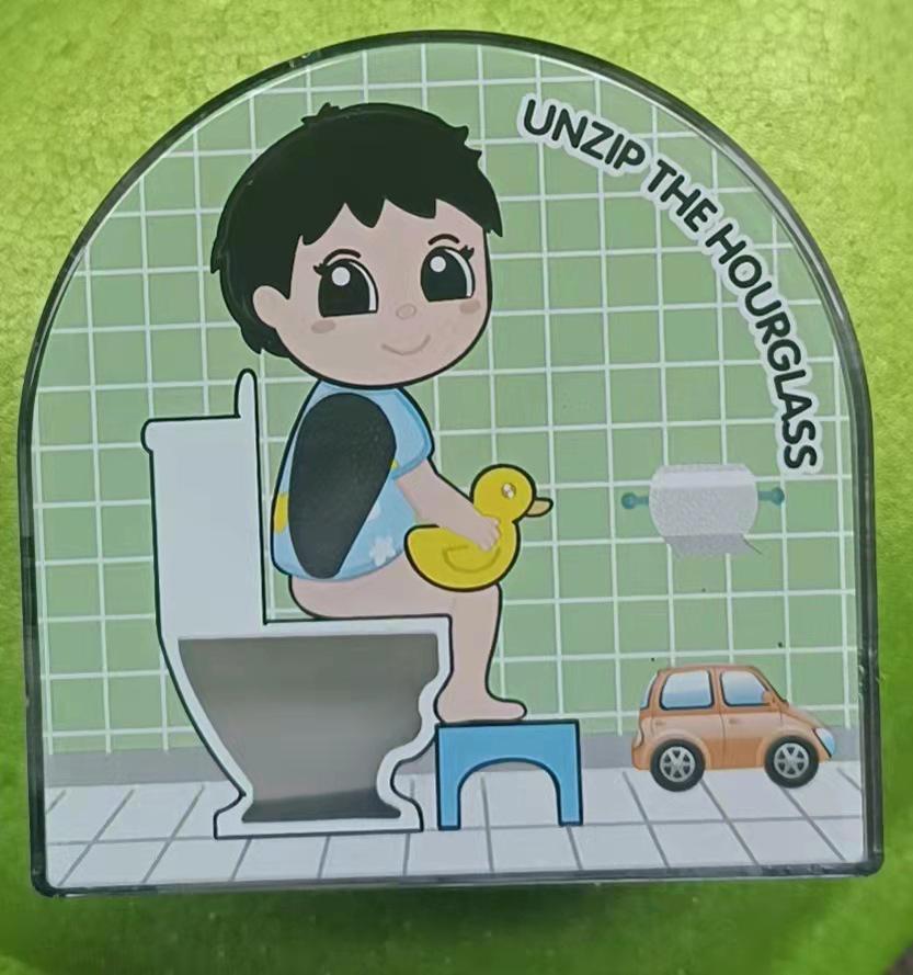 Cross-Border Hourglass Toilet Timer: 5-Minute Decompression & Pressure Relief Device