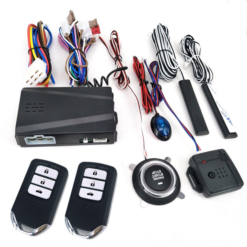 Car Passive Keyless Entry One Button Engine Start Remote Control Alarm System