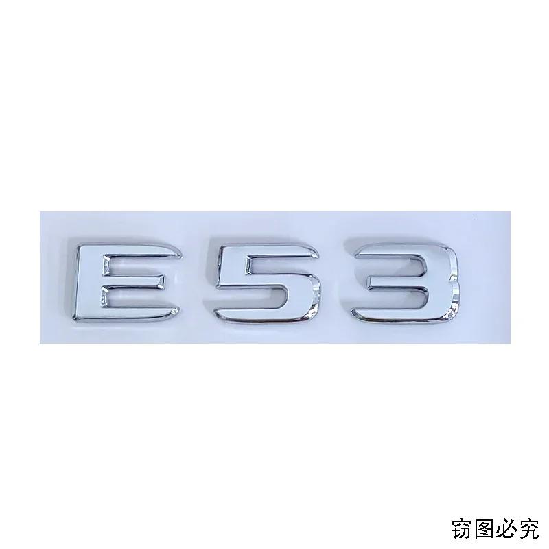 ABS Modified Car Side Sticker Fender Emblem Badge Tail Trunk Decals for Mercedes Benz E43 E53 E63 Letters Styling Accessories
