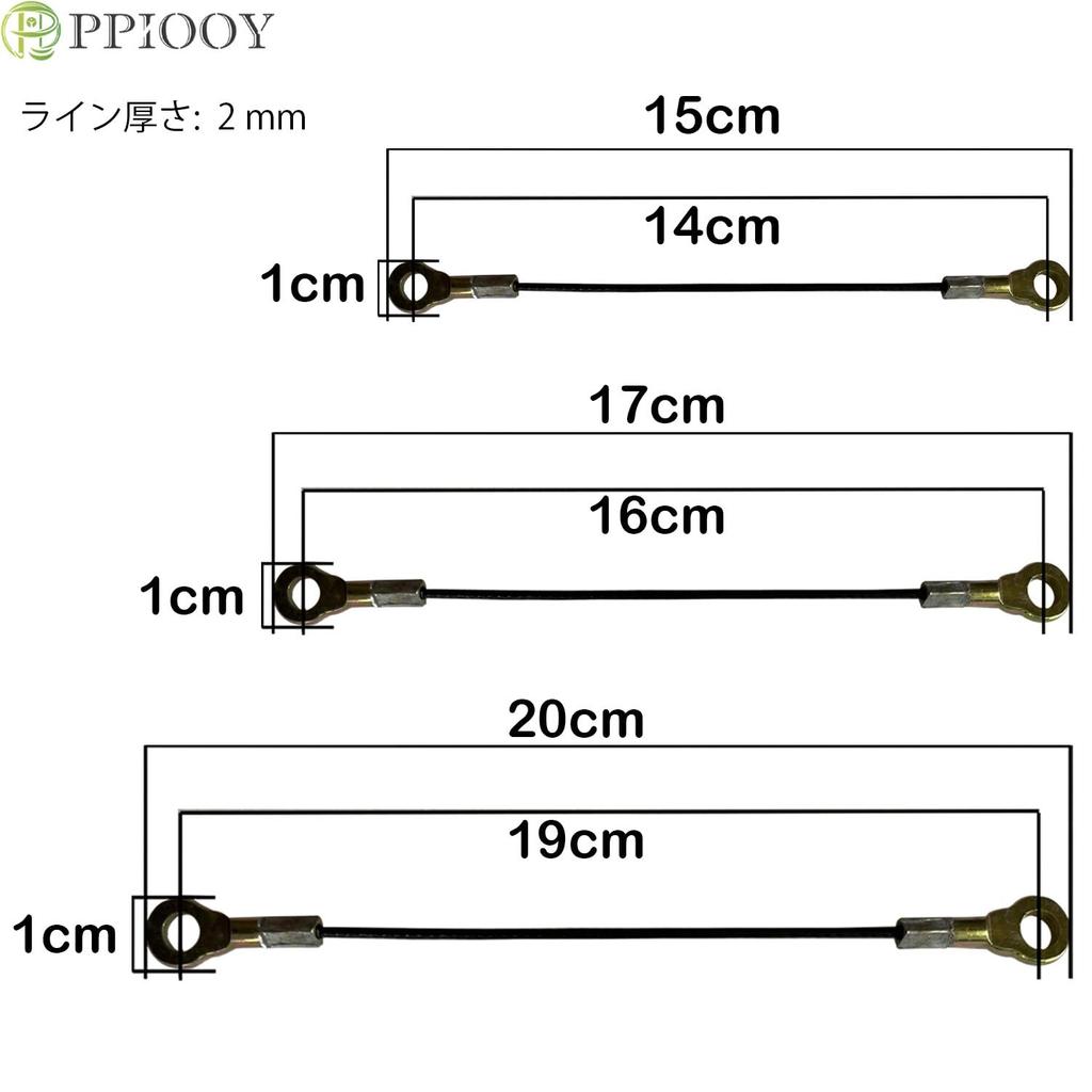 PPIOOY Motorcycle Rear Box Mounting Hardware Stopper Wire Set of