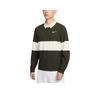 Nike Dri-FIT ADVCourt Slam SS25 Polo Sportiva a Maniche Lunghe ad Asciugatura Rapida Maglietta da Tennis da Uomo Top Redwood Avorio Chiaro Bianco IB8142-355
