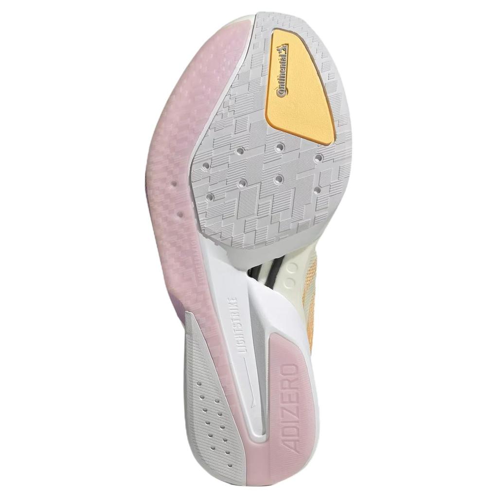 Adidas Adizero Boston 13 Comfortable Fit Rebound Support Breathable Running Shoes Women sneaker Light-Orange White KK1291