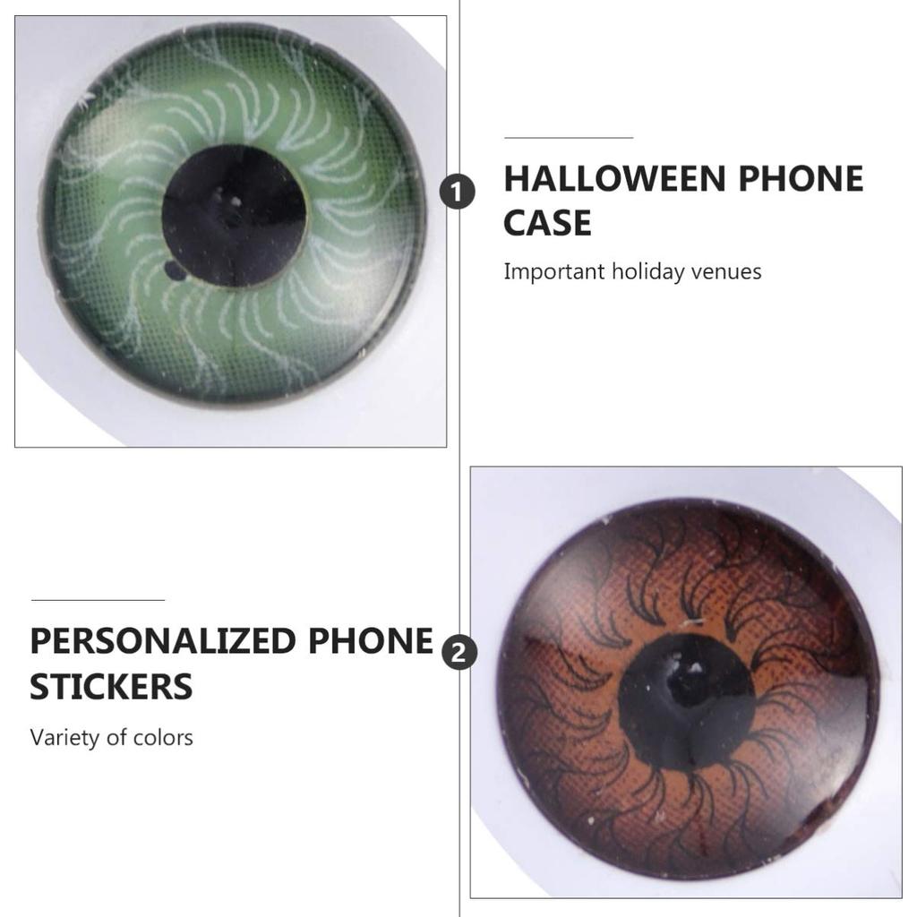 Iplusmile 20 buc Ochi de Păpușă, Globuri Oculare 3D Rotunde și Semirotunde, 23mm (Culori mixte), pentru proiecte DIY de Halloween