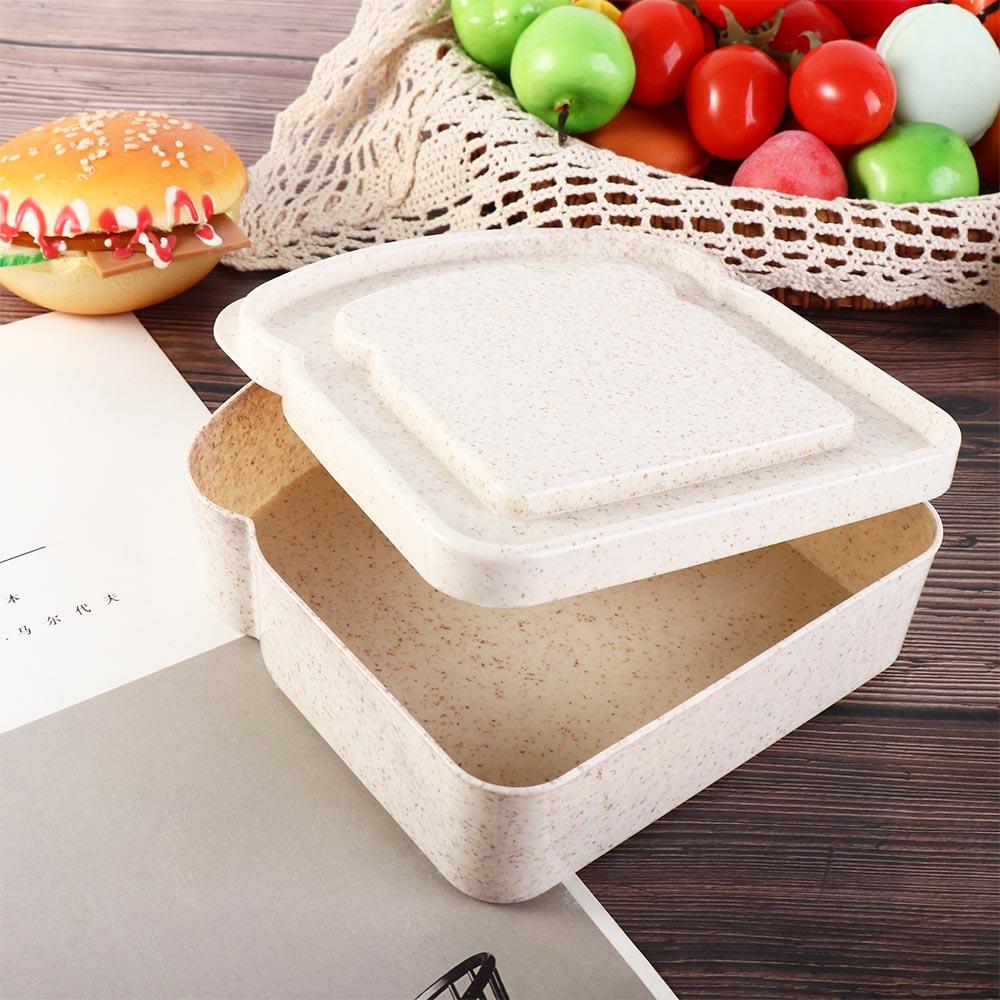 Use Toast Shape Keep Freshing Bread Container Sandwich Storage Case Toast Box Dessert Container