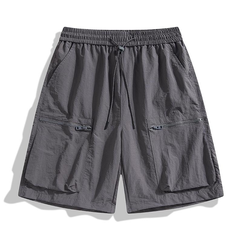 Men's Workwear Shorts, Men's Summer Loose Straight Casual Quick Drying Five Quarter Pants