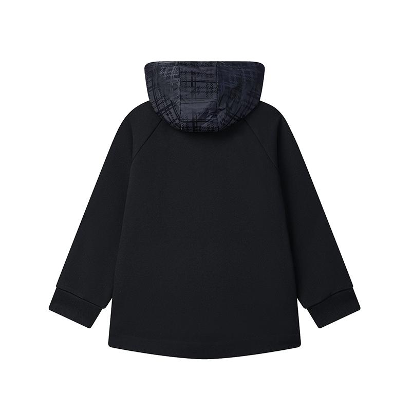 FILA Comfortable Casual Knitted Hooded Jacket Women jackets Legendary-Blue F11W514501FNV