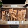 1pc Large Gaming Mouse Pad, UV Reactive Non-Slip Desk Mat, Washable PolyesterCate, Fluffy, CatComputer Pad with Vibrant Game Machine Print,
